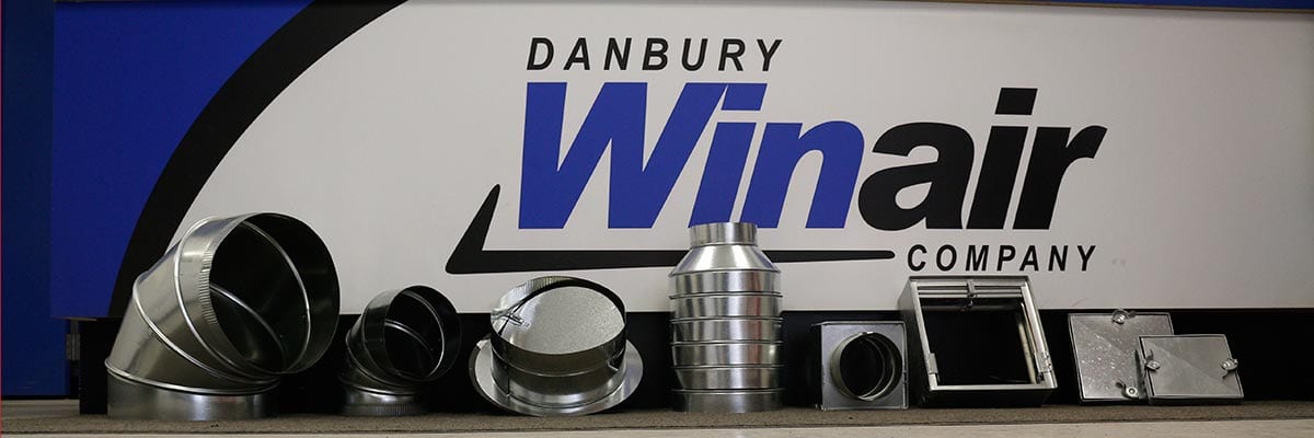 Danbury Winair Logo and Metal Sheet Fabrication Duct Options